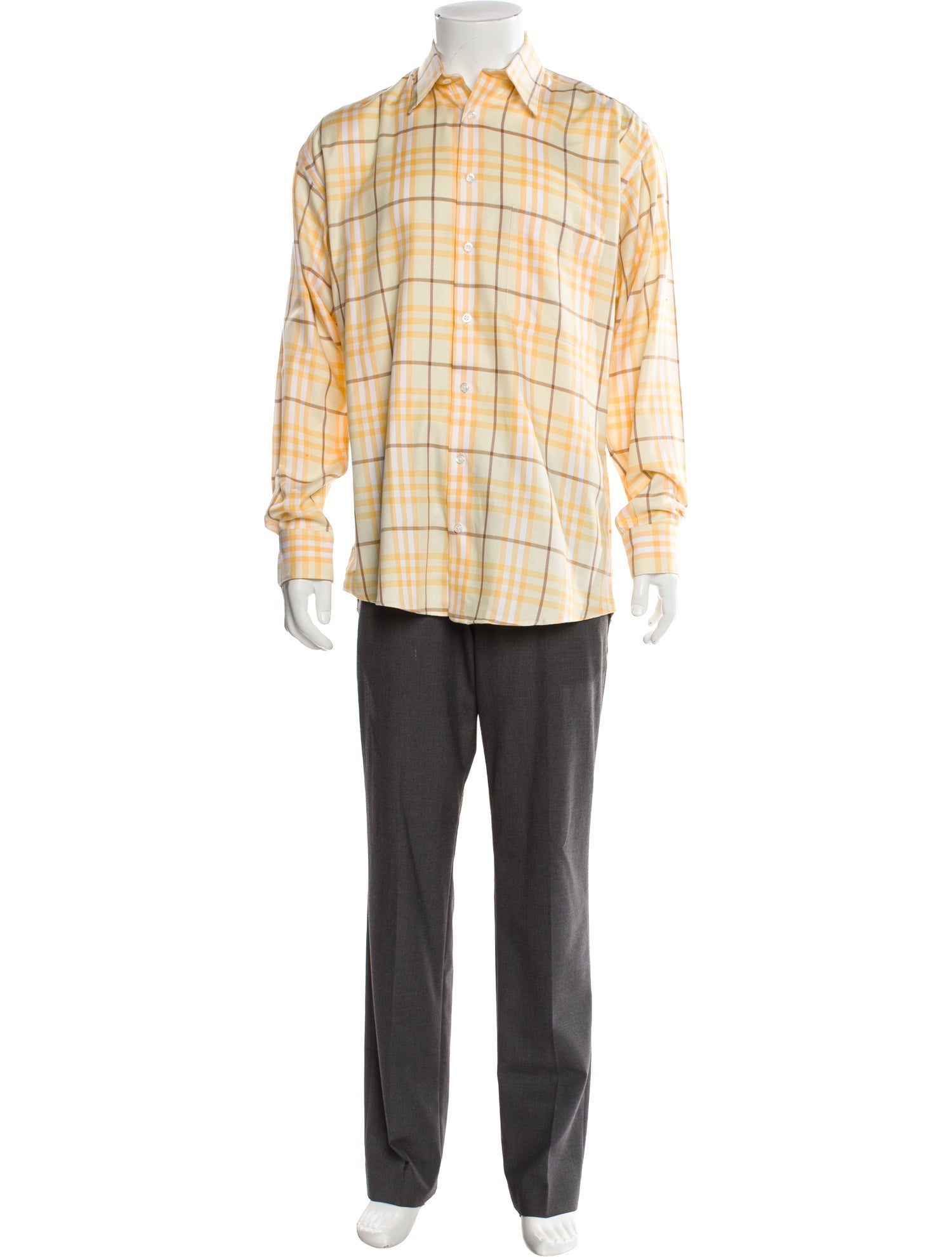 Burberry London Vintage Check Plaid Print Shirt