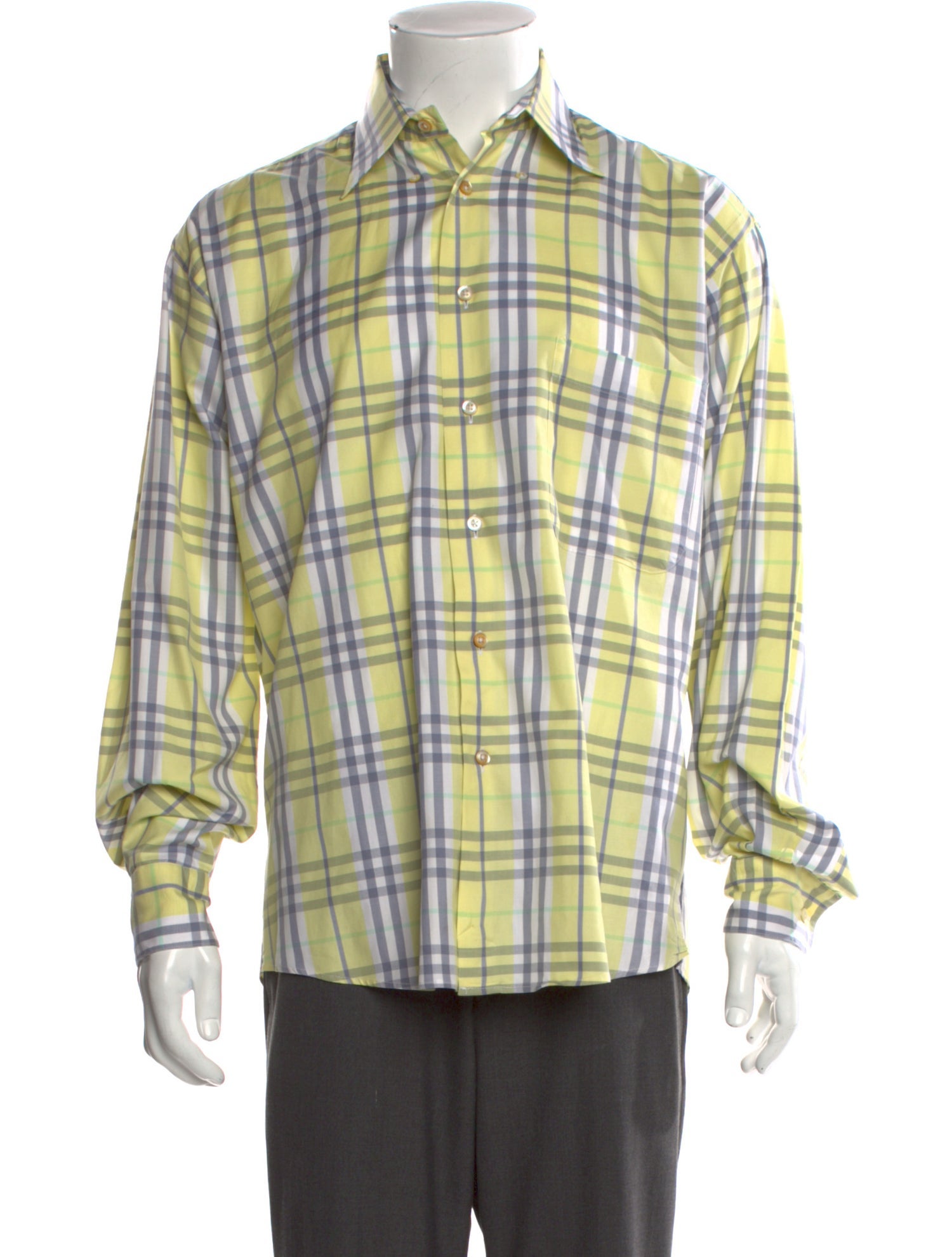 Burberry London Vintage Check Plaid Print Shirt