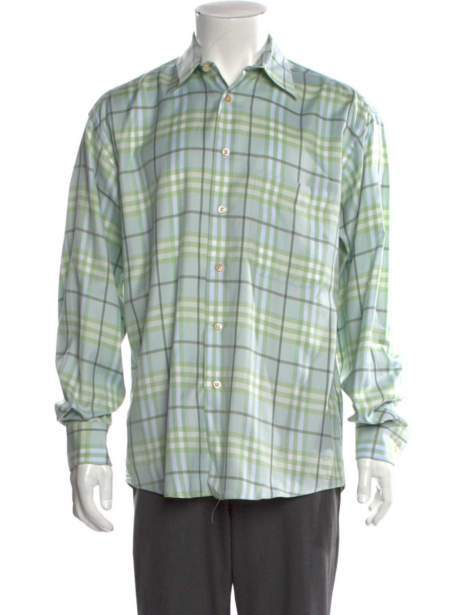 Burberry London Vintage Check Plaid Print Shirt