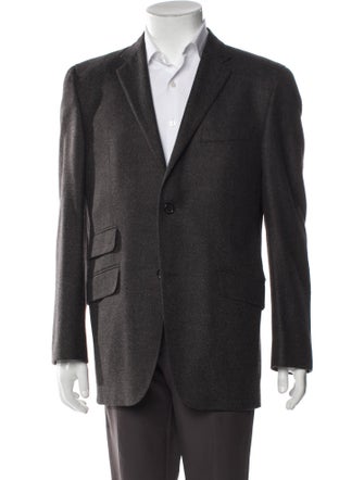 Burberry London Grey Wool Blazer
