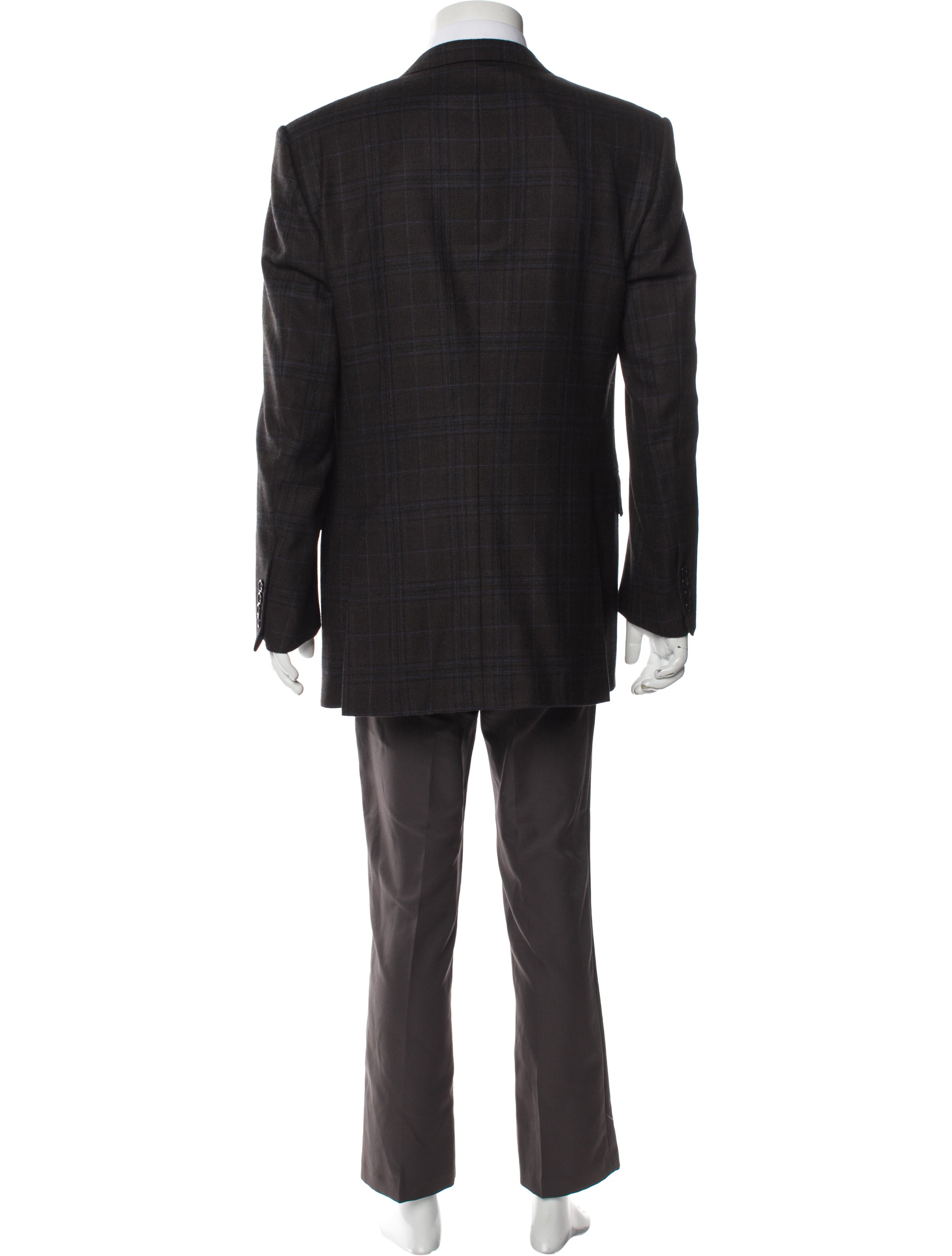 Burberry London Men's Grey Pattern Printed Wool Blazer