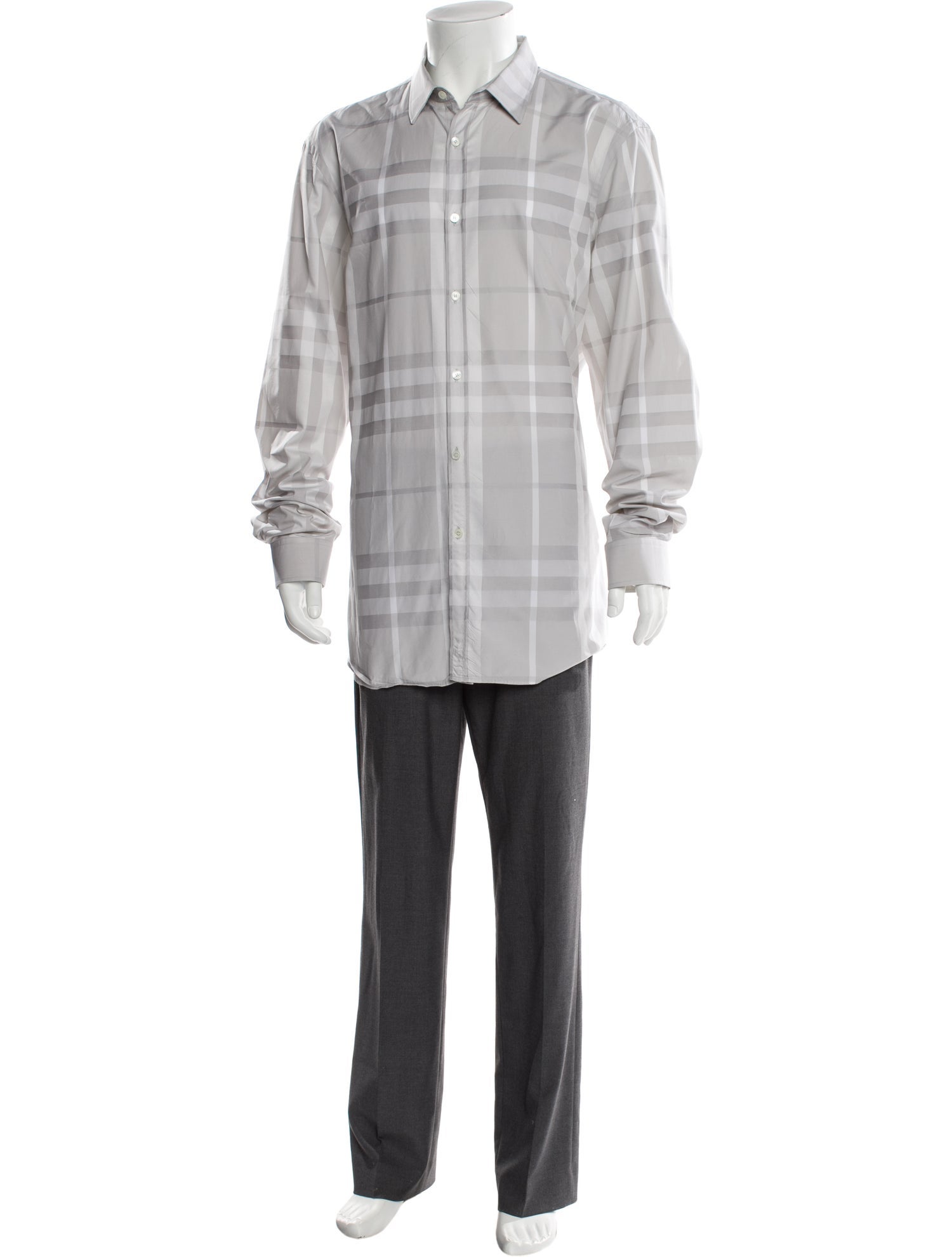 Burberry London Nova Check Pattern Long Sleeve Shirt