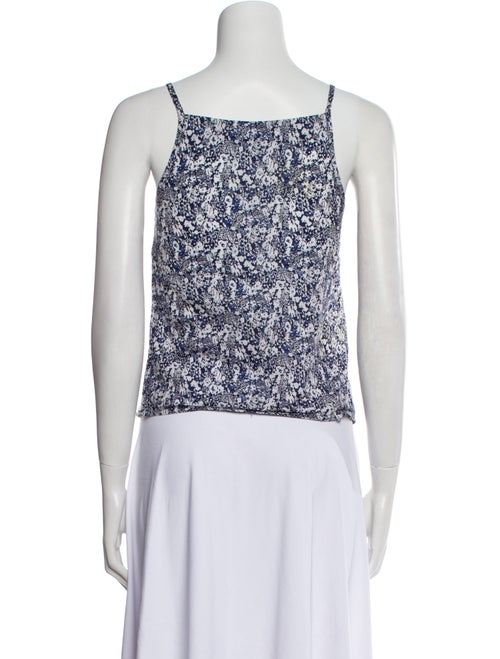 Burberry London Printed Square Neckline Top