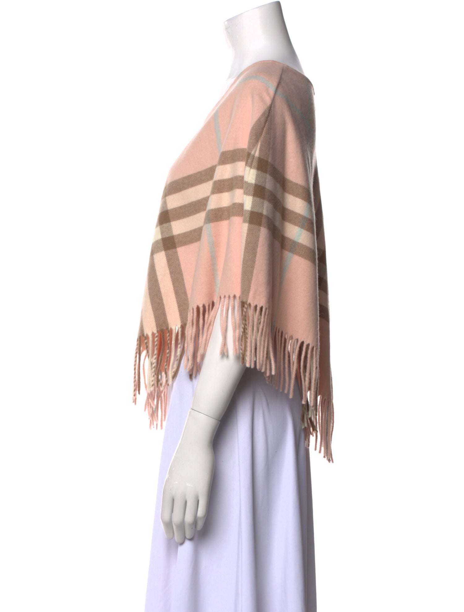 Burberry London Merino Wool Plaid Print Sweater