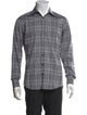 Burberry London Nova Check Pattern Long Sleeve Dress Shirt