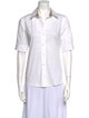 Burberry London Short Sleeve Button-Up Top