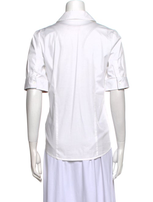 Burberry London Short Sleeve Button-Up Top