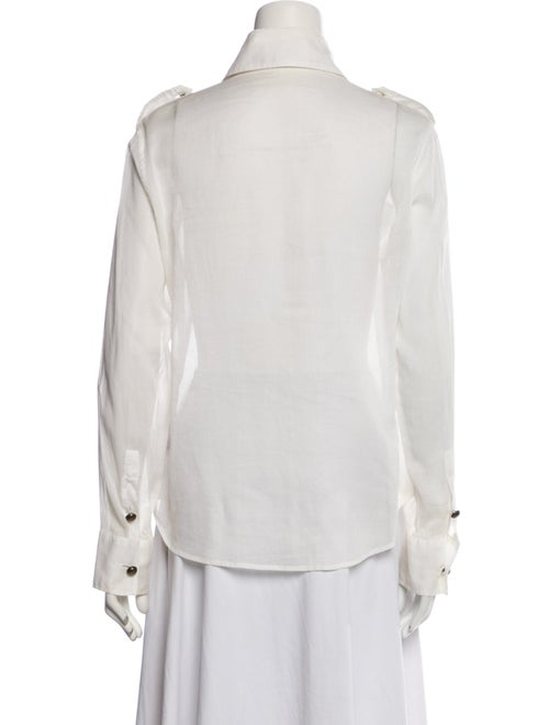 Burberry London Long Sleeve Button-Up Top