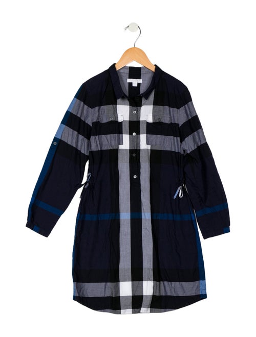 Burberry Burberry Girls' Long Sleeve Cotton Dress