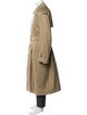 Burberry London House Check Pattern Wool Trench Coat