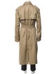 Burberry London House Check Pattern Wool Trench Coat