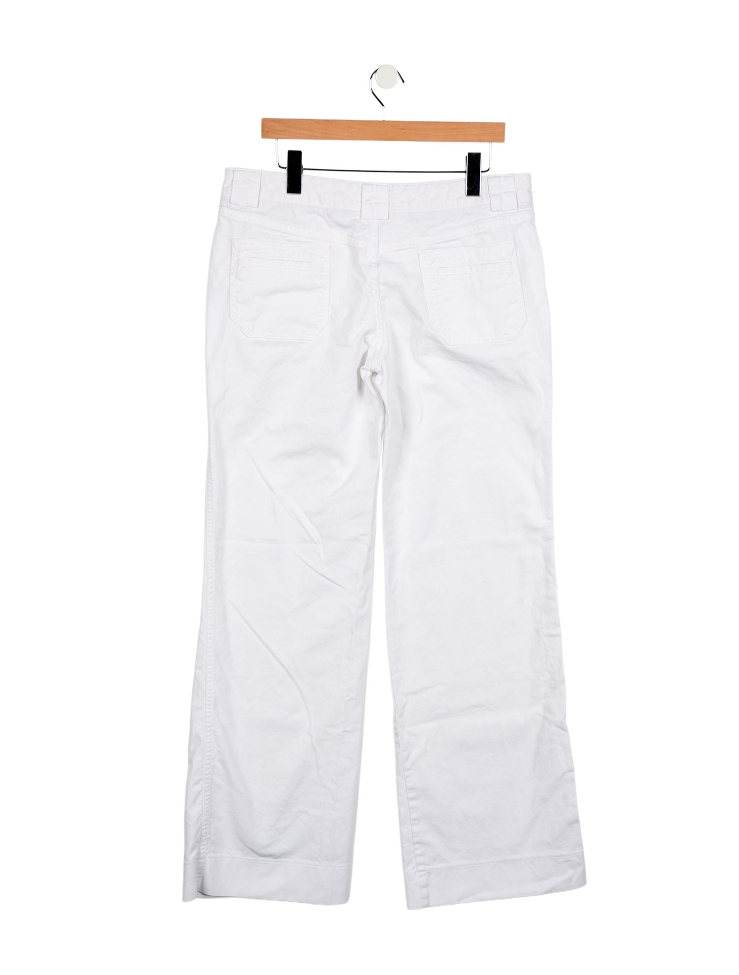 Burberry London Mid-Rise Wide Leg Jeans