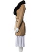 Burberry London Virgin Wool Fur Coat
