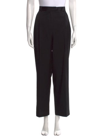 Burberry London Wool Straight Leg Pants