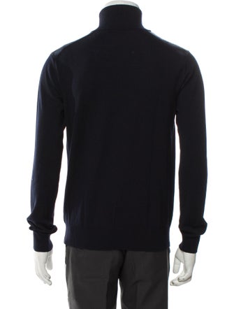 Burberry London Merino Wool Mock Neck Pullover