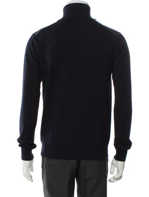 Burberry London Merino Wool Mock Neck Pullover
