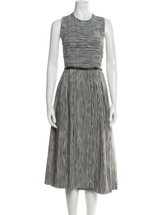 Burberry London Silk Midi Length Dress