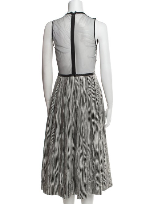 Burberry London Silk Midi Length Dress