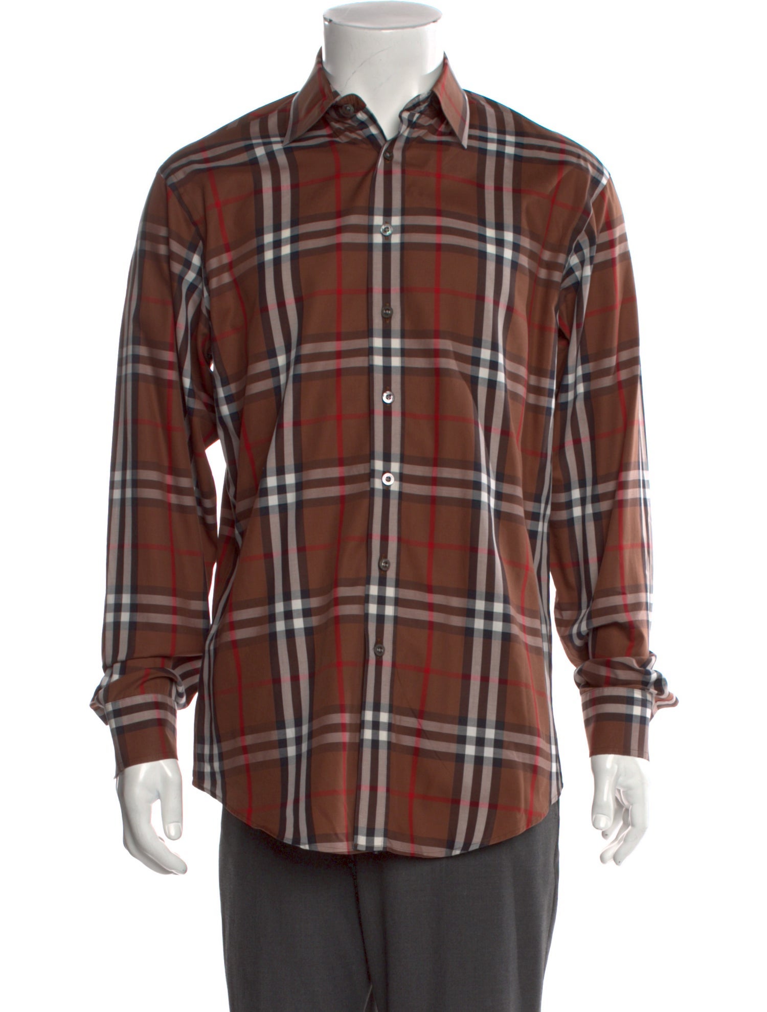 Burberry London Vintage Check Plaid Print Shirt