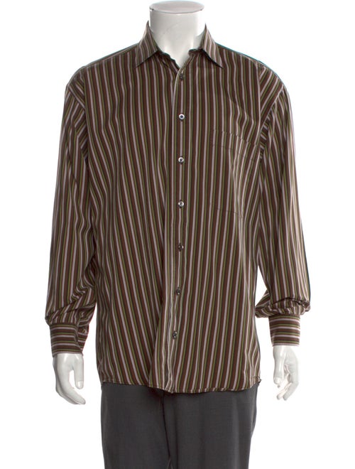 Burberry London Striped Long Sleeve Dress Shirt