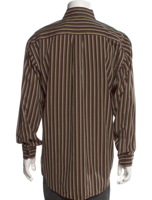 Burberry London Striped Long Sleeve Dress Shirt