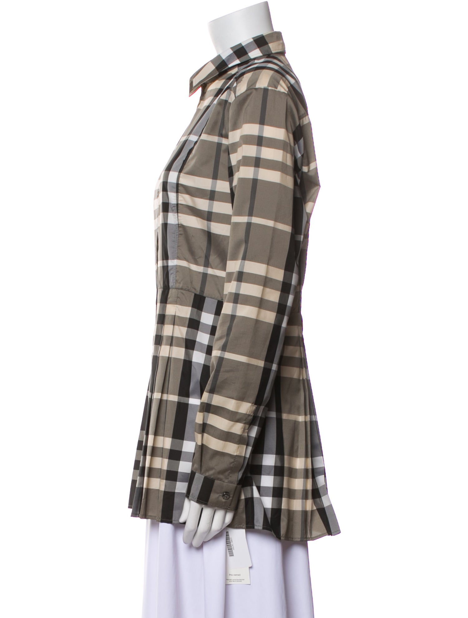 Burberry London Plaid Print Jacket