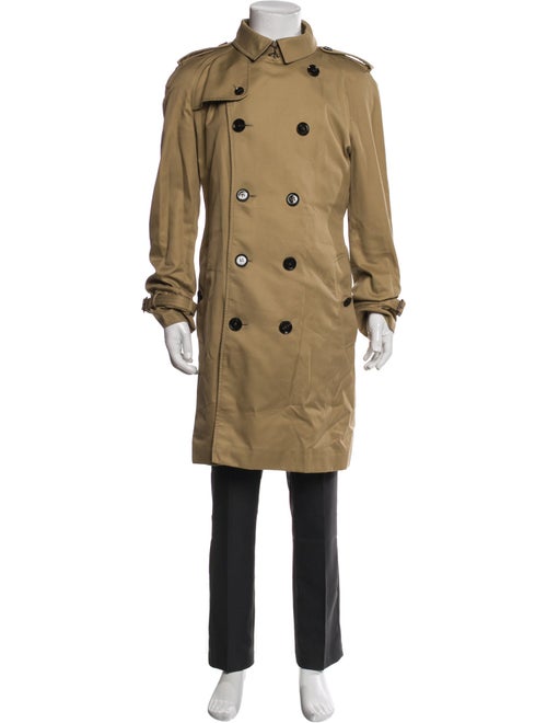 Burberry London Nova Check Pattern Trench Coat
