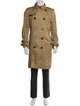 Burberry London Nova Check Pattern Trench Coat
