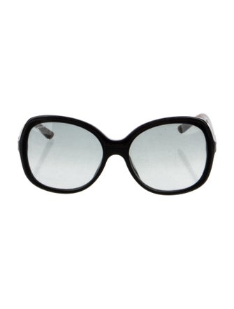 Burberry London House Check Pattern Oversize Sunglasses