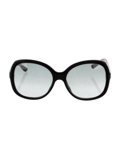 Burberry London House Check Pattern Oversize Sunglasses