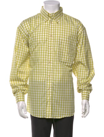 Burberry London Plaid Print Long Sleeve Shirt