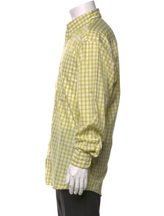 Burberry London Plaid Print Long Sleeve Shirt