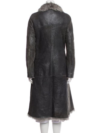 Burberry London Leather Faux Fur Coat