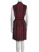 Burberry London Plaid Print Knee-Length Dress