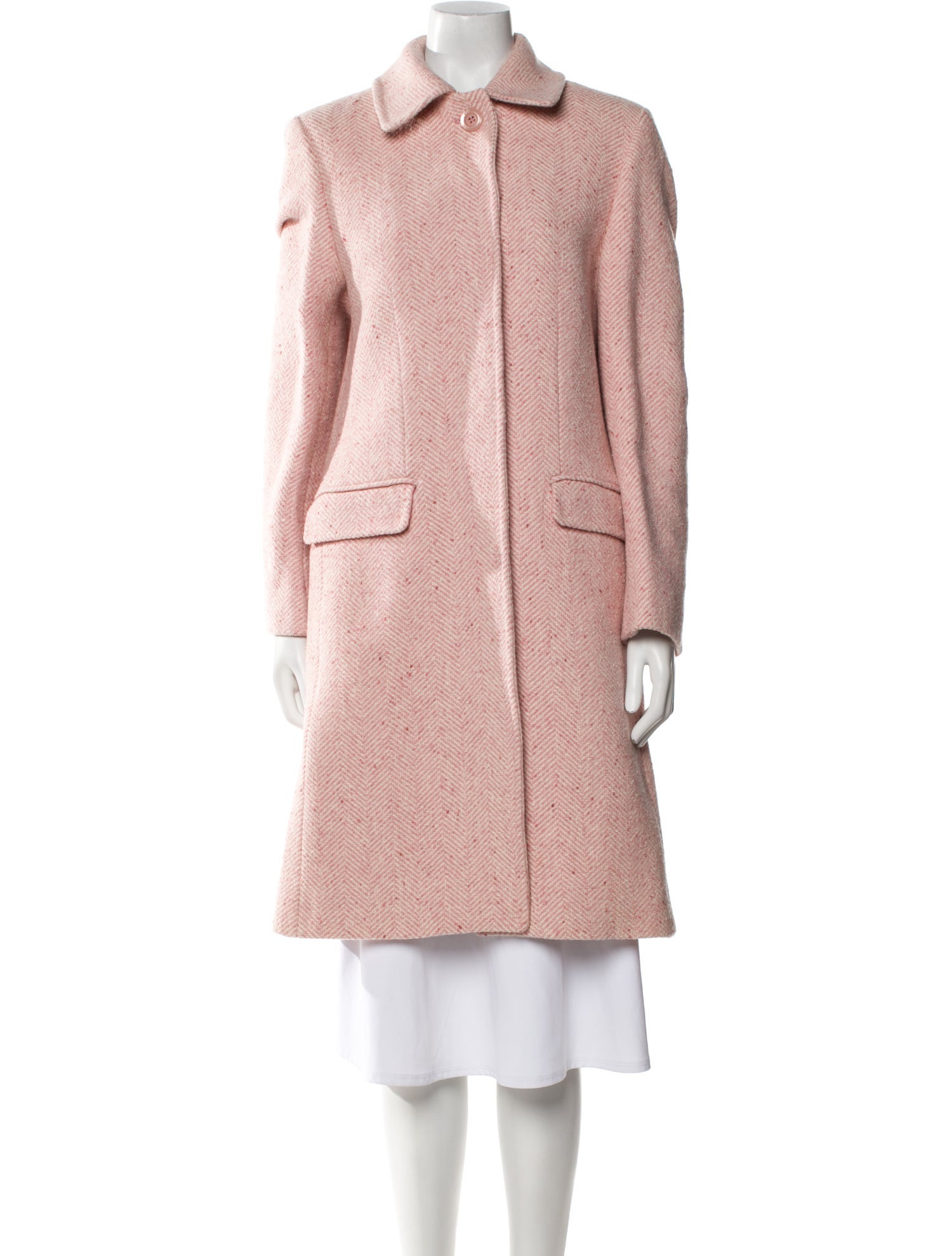 Burberry London Wool Striped Coat