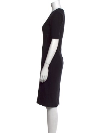 Burberry London V-Neck Knee-Length Dress