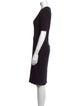 Burberry London V-Neck Knee-Length Dress