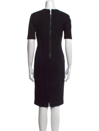 Burberry London V-Neck Knee-Length Dress