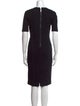 Burberry London V-Neck Knee-Length Dress