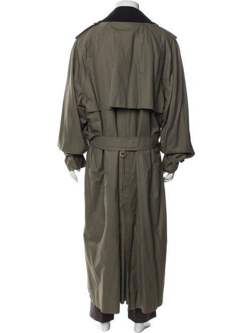 Burberry London Nova Check Pattern Wool Trench Coat