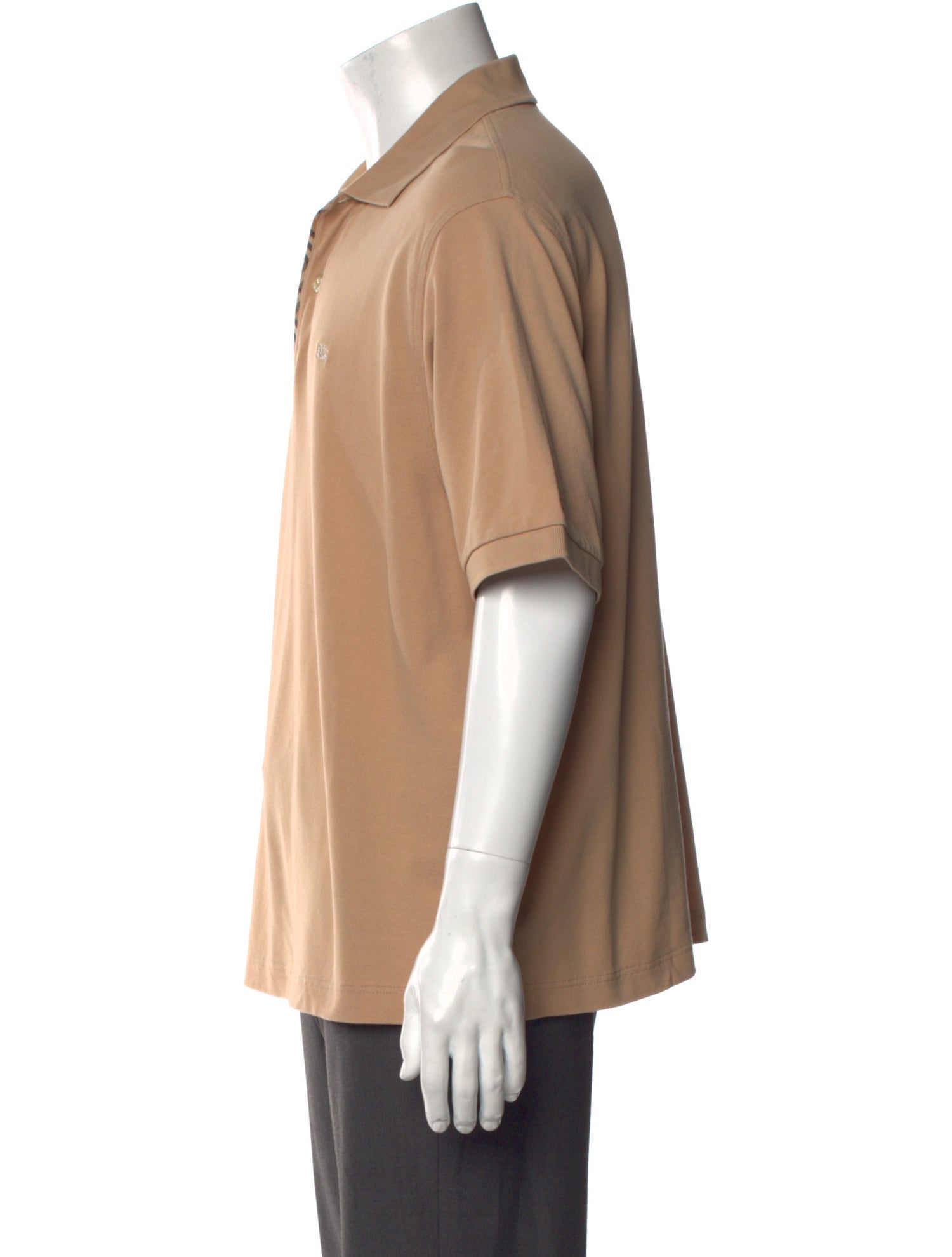 Burberry London Nova Check Pattern Collar Polo Shirt