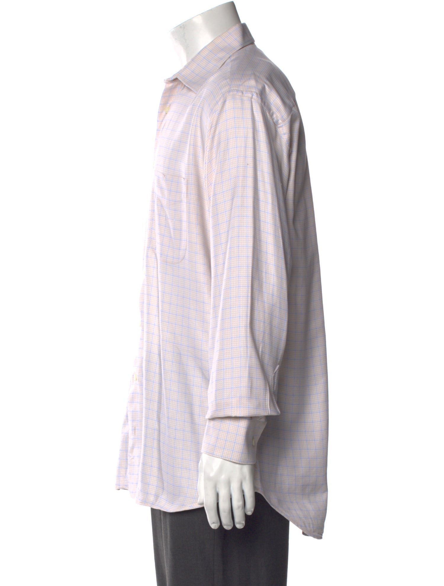 Burberry London Plaid Print Long Sleeve Shirt