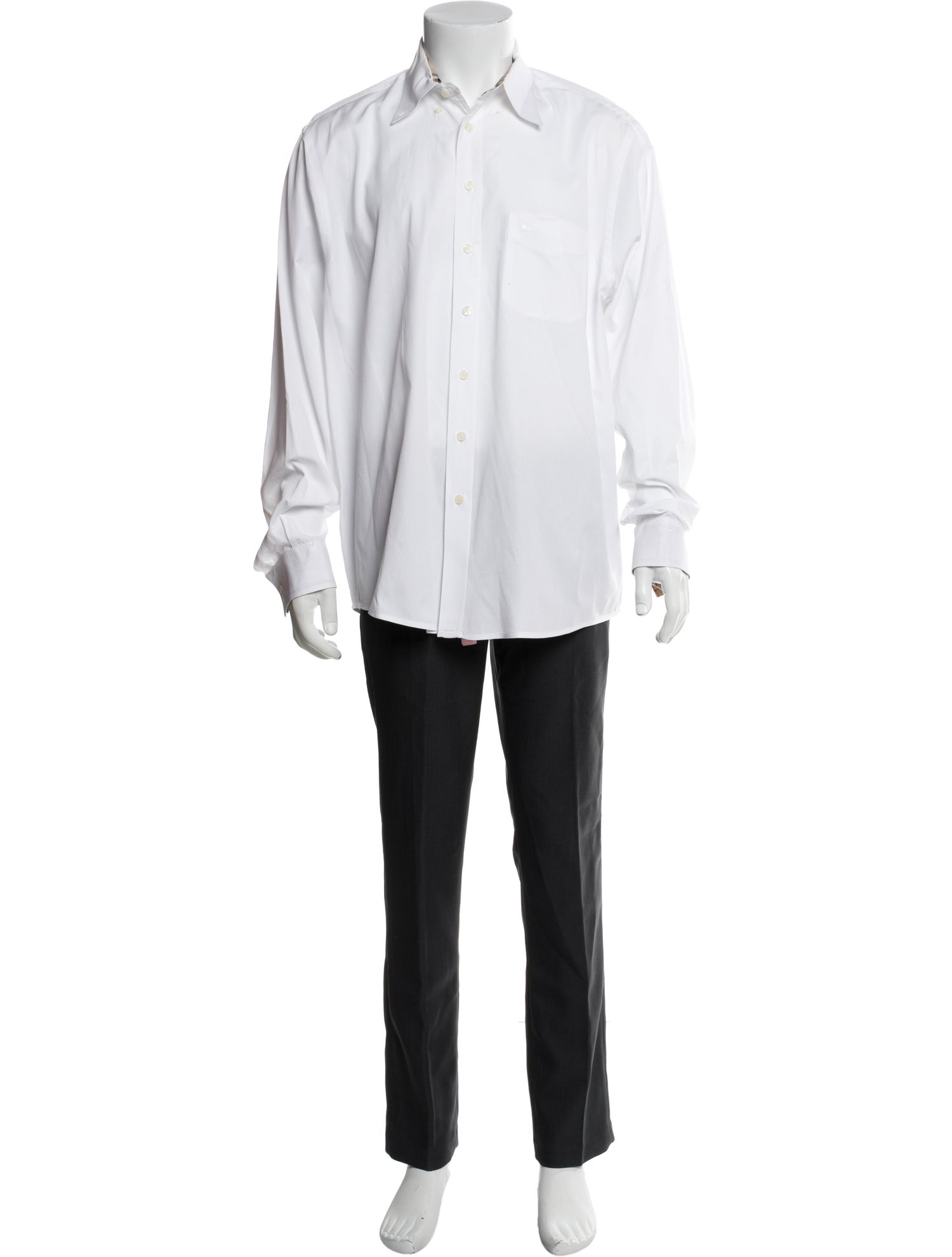 Burberry London Collar Long Sleeve Polo Shirt