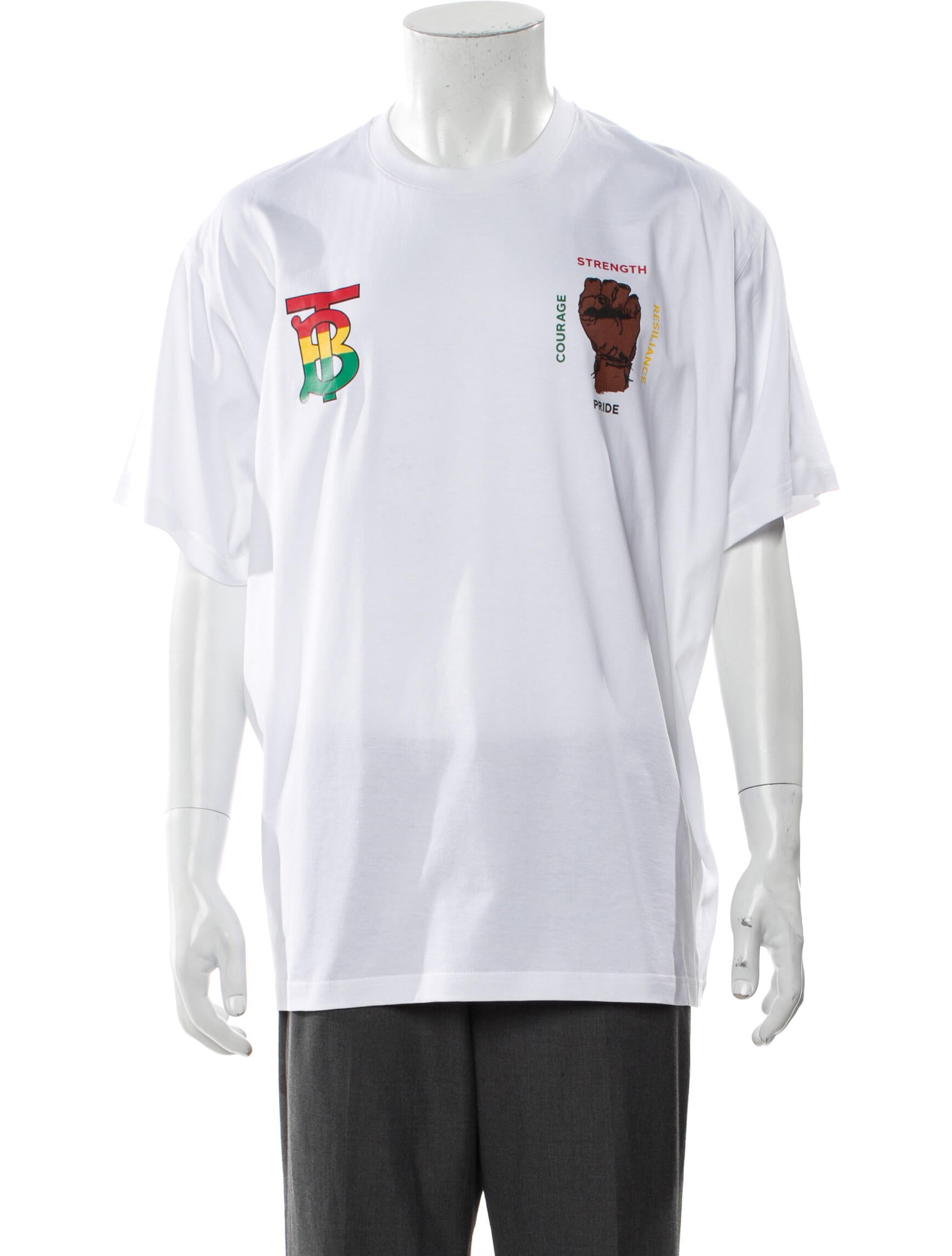 Burberry London Graphic Print Crew Neck T-Shirt w/ Tags