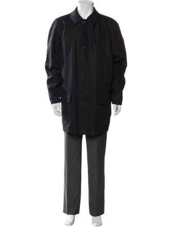 Burberry London Abstract Check Wool Parka