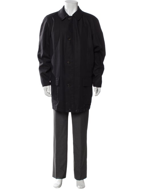 Burberry London Abstract Check Wool Parka