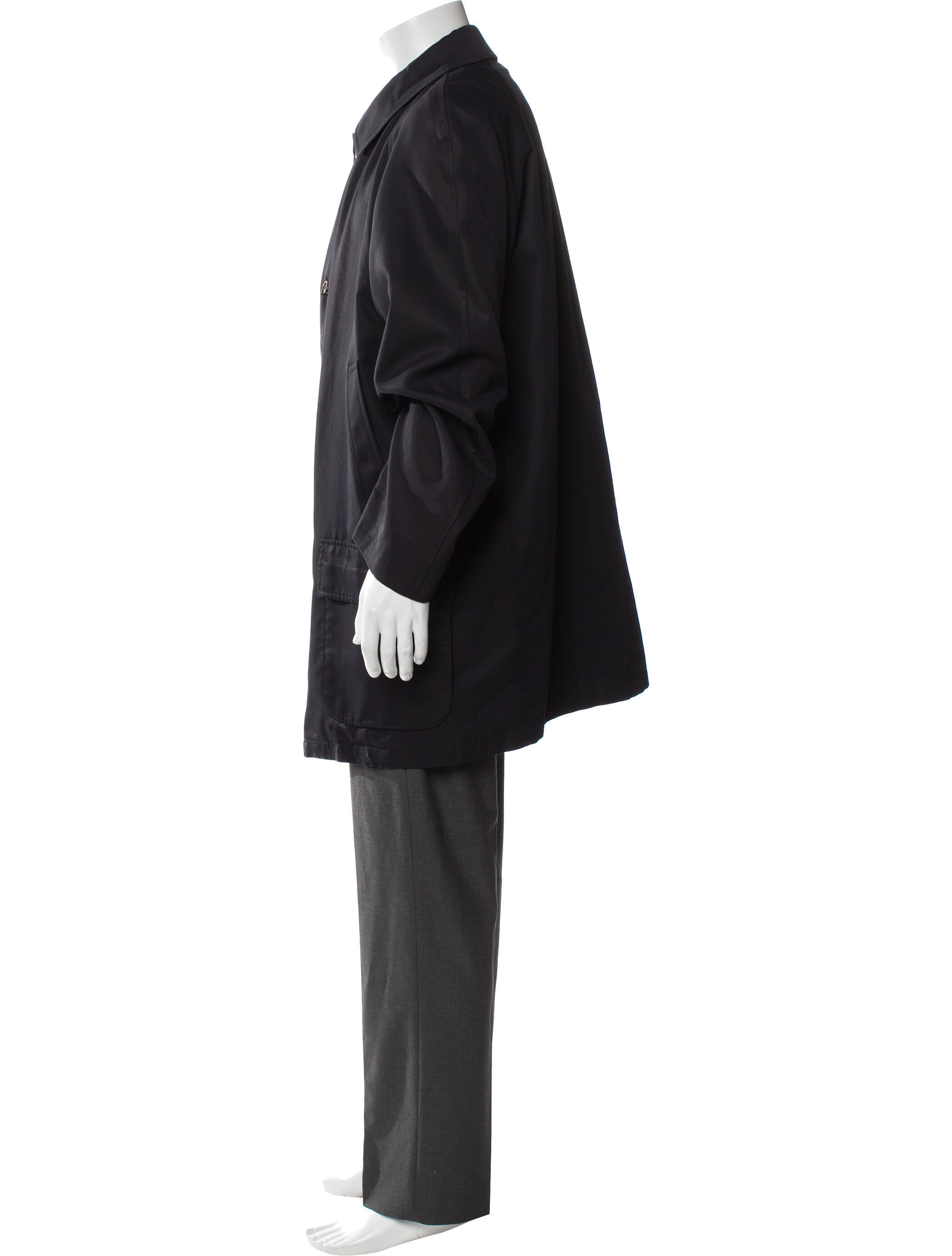 Burberry London Abstract Check Wool Parka