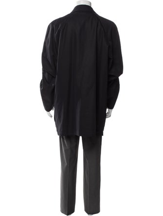 Burberry London Abstract Check Wool Parka