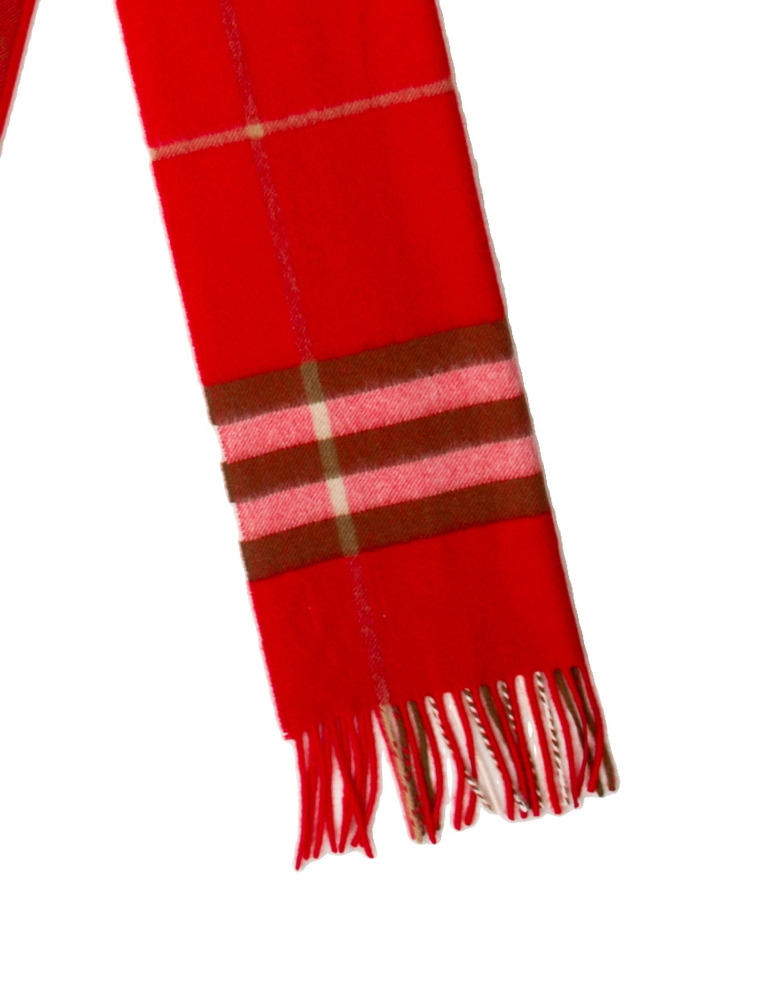 Burberry London Cashmere Plaid Print Scarf w/ Tags
