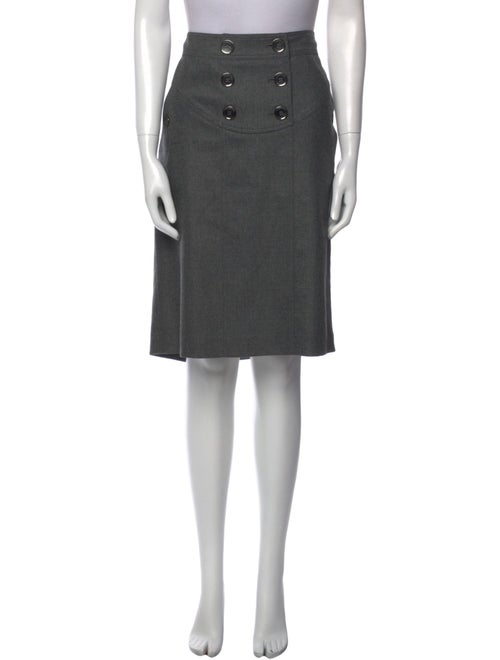 Burberry London Wool Knee-Length Skirt